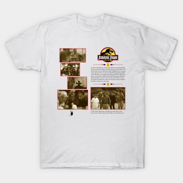 Jurassic Park Synopsis Design T-Shirt by Black Door Apparel 